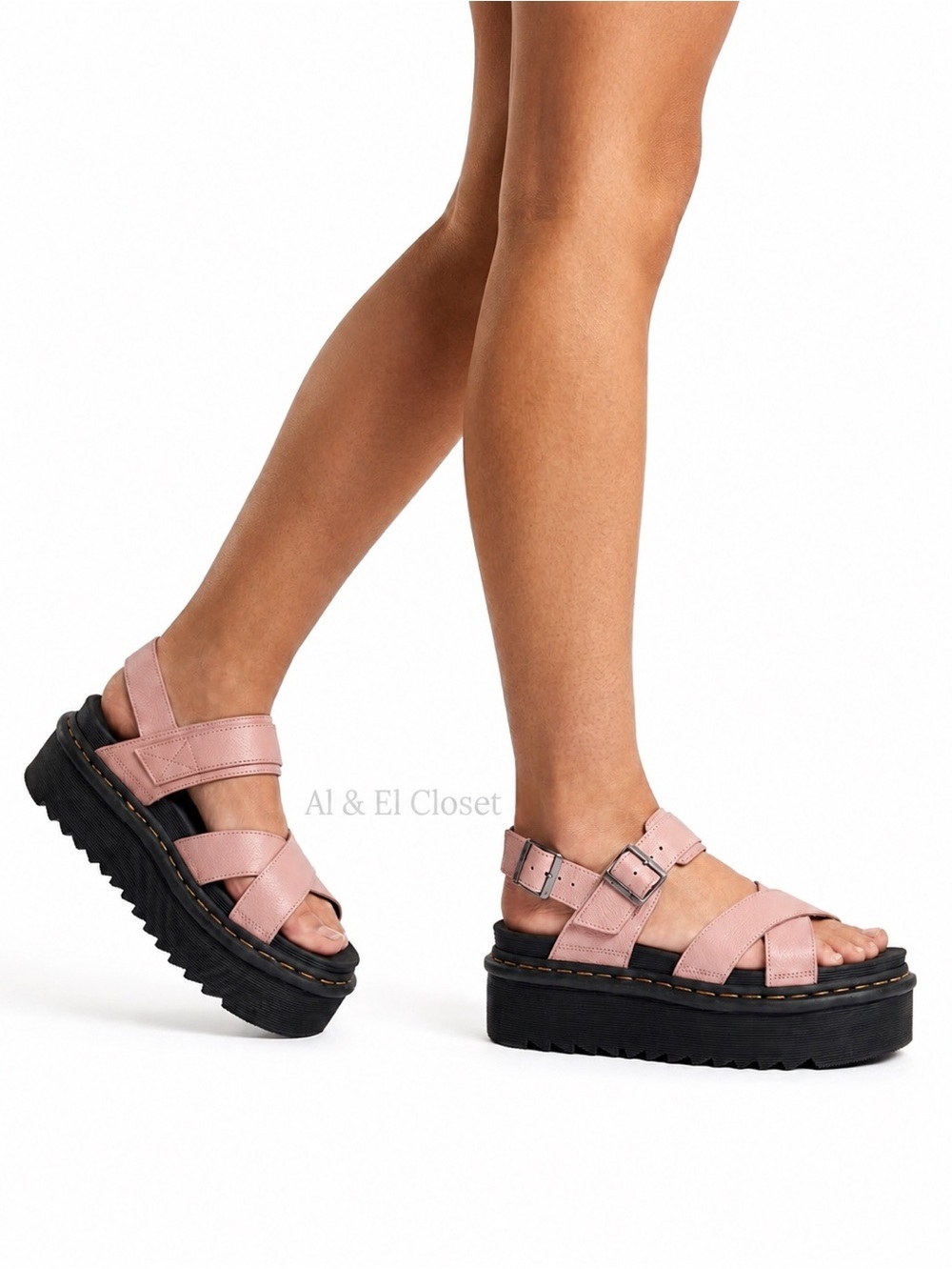 Dr Martens Soft Air Platforms Sandals Size 8 New With Box